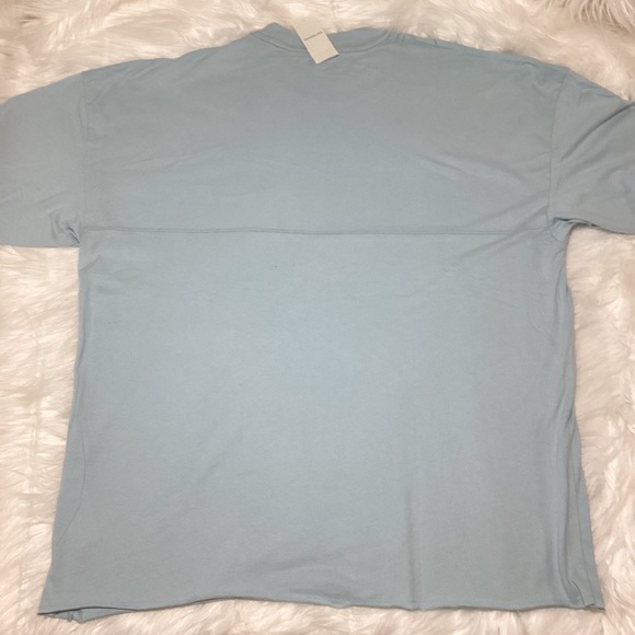 Abercrombie & Fitch Men’s SkyBlue Crew Neck Pocket Undone Hems - Picture 5 of 5